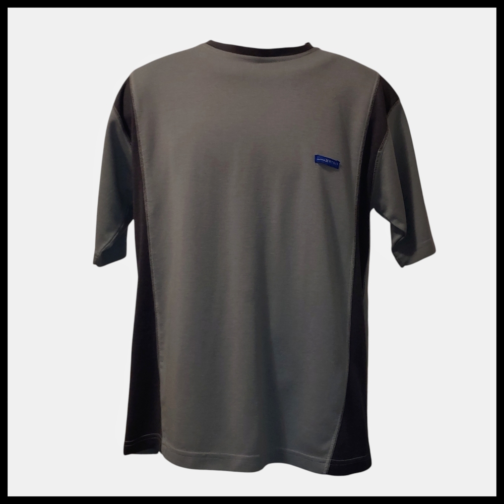 Matix Two-Tone Short Sleeve T-Shirt in Gray
